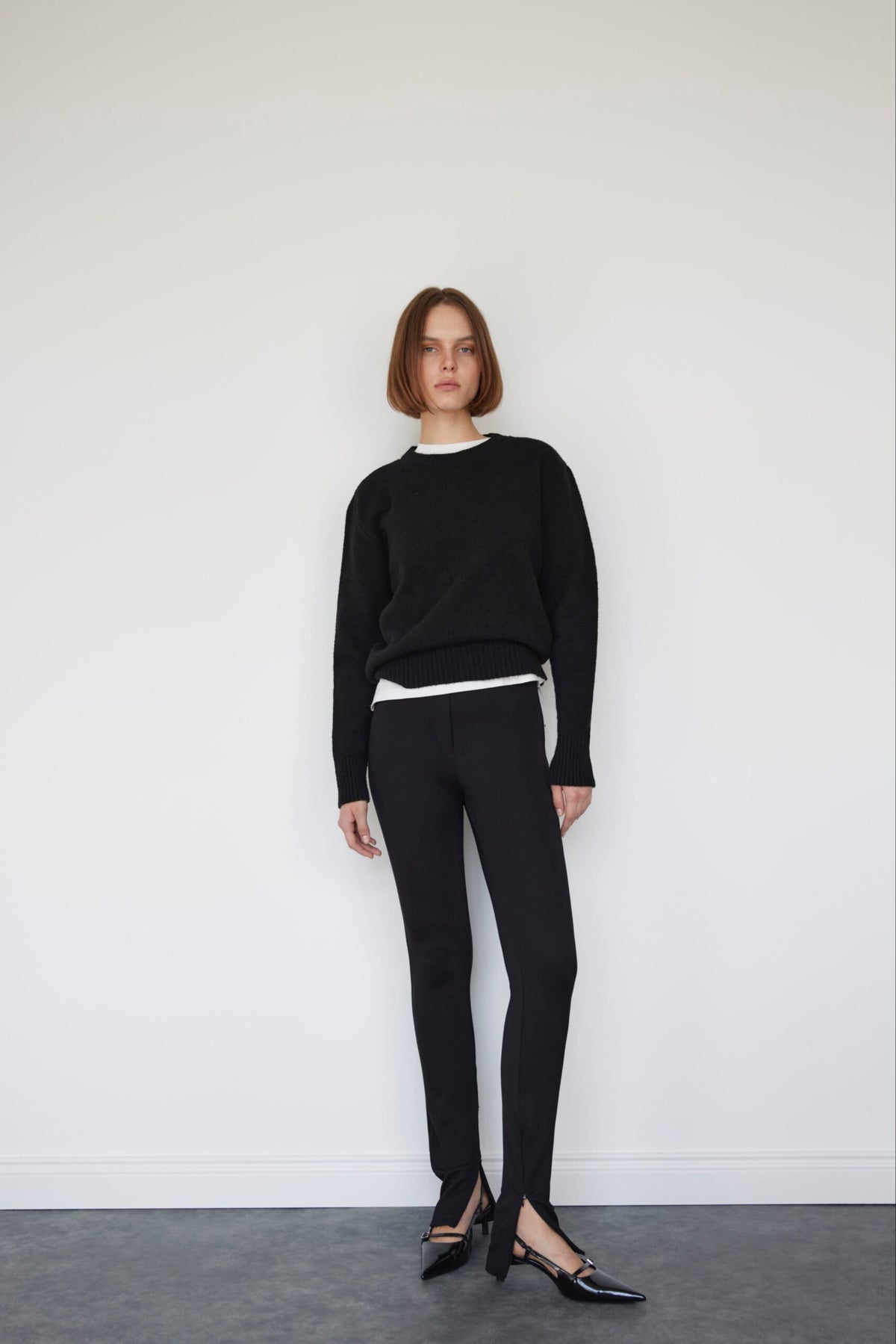 Black ester knit sweater