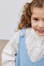 Blue tweed gilet