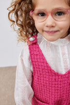 Pink tweed gilet