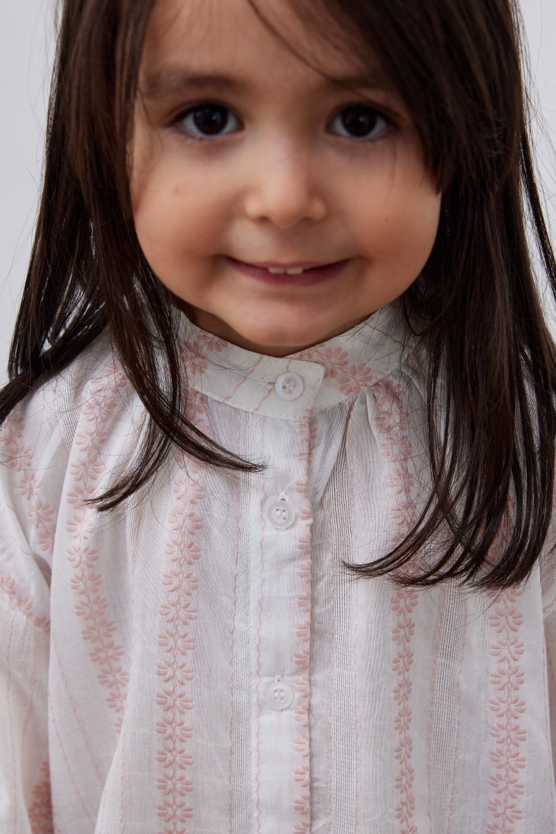 Pink patterned shirt