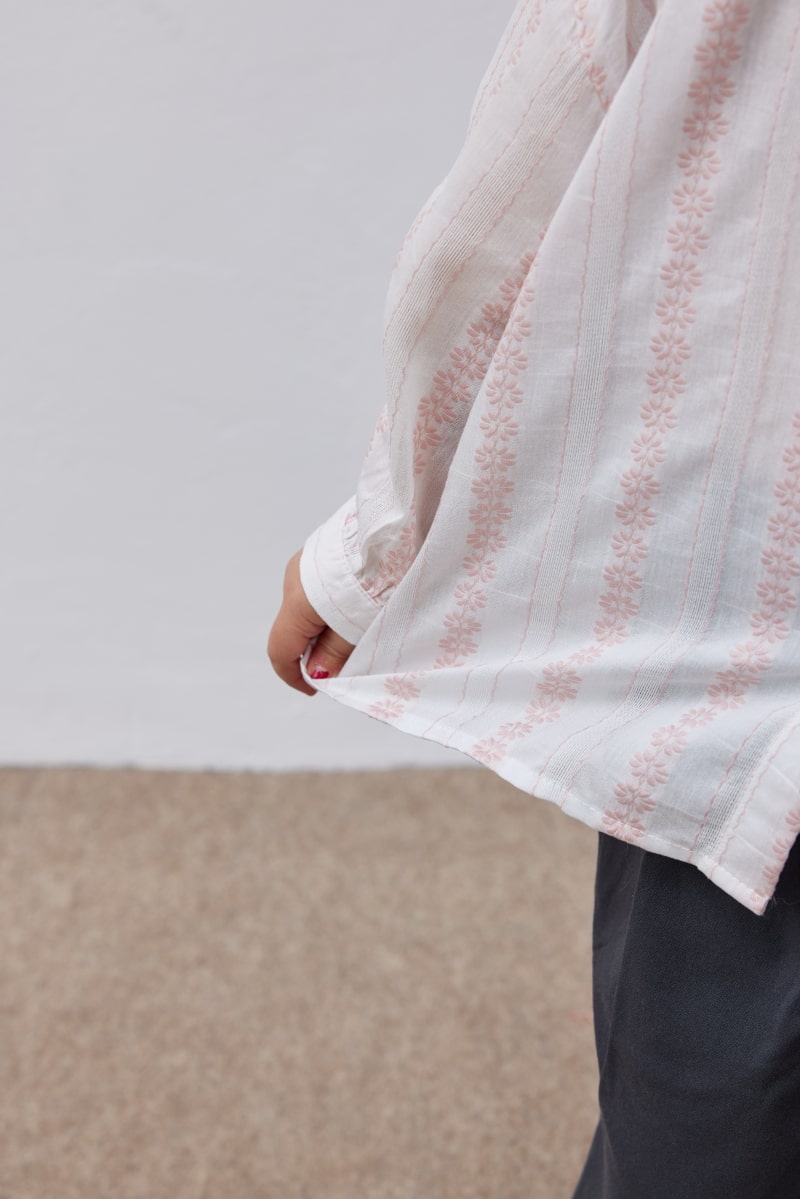 Pink patterned shirt