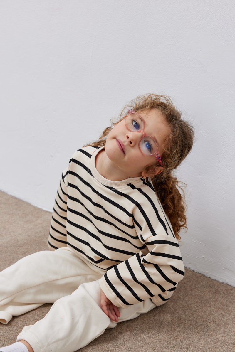 Black striped sweater