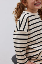 Black striped sweater