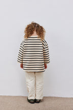 Black striped sweater