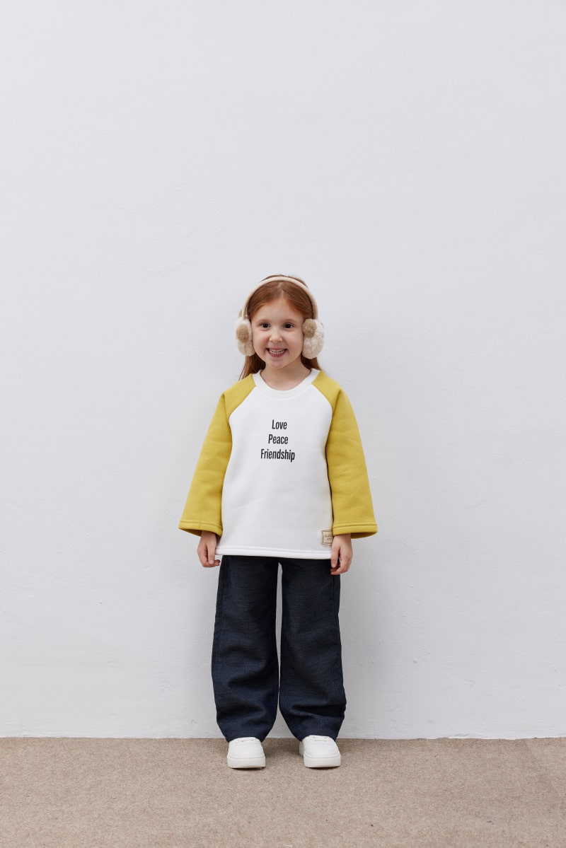 Yellow college sweater