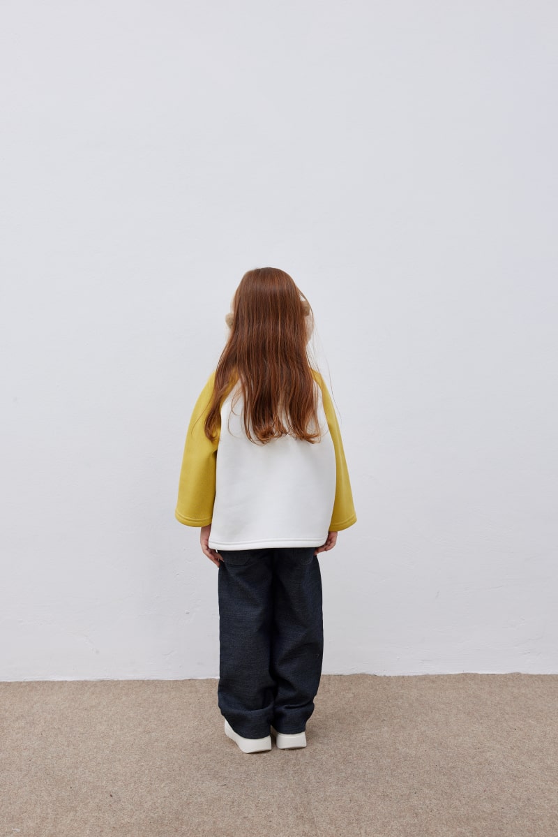 Yellow college sweater