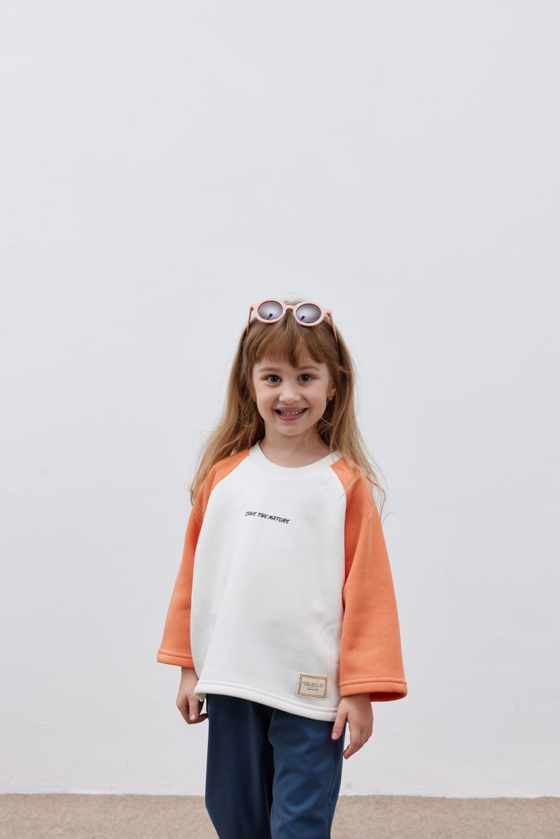 Orange college sweater