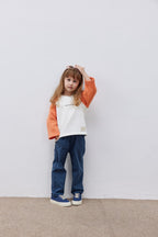 Orange college sweater