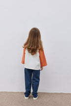 Orange college sweater