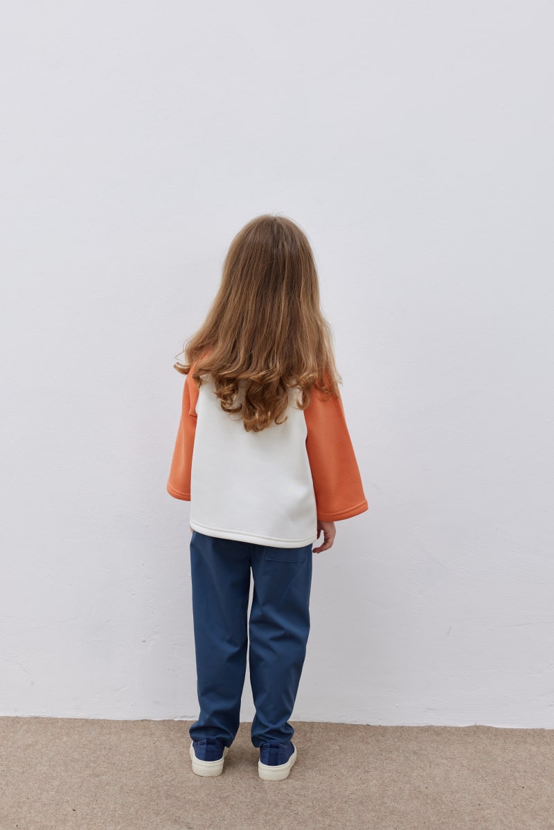 Orange college sweater