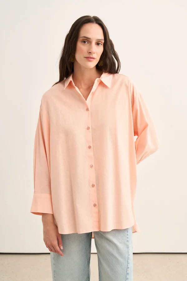 Salmon Organic Cotton Shirt