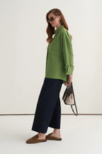 Light Green Oversized Button Shirt