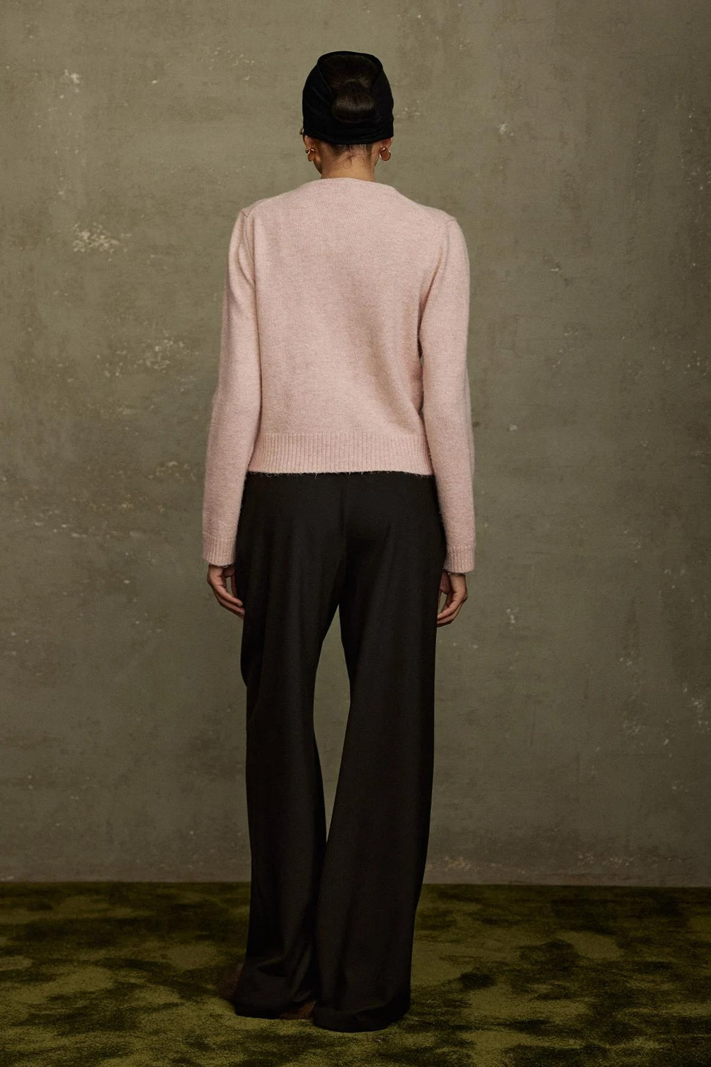 Bitter brown janet wide leg trousers