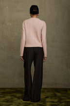 Bitter brown janet wide leg trousers