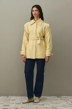 Yellow epaulette detail jacket