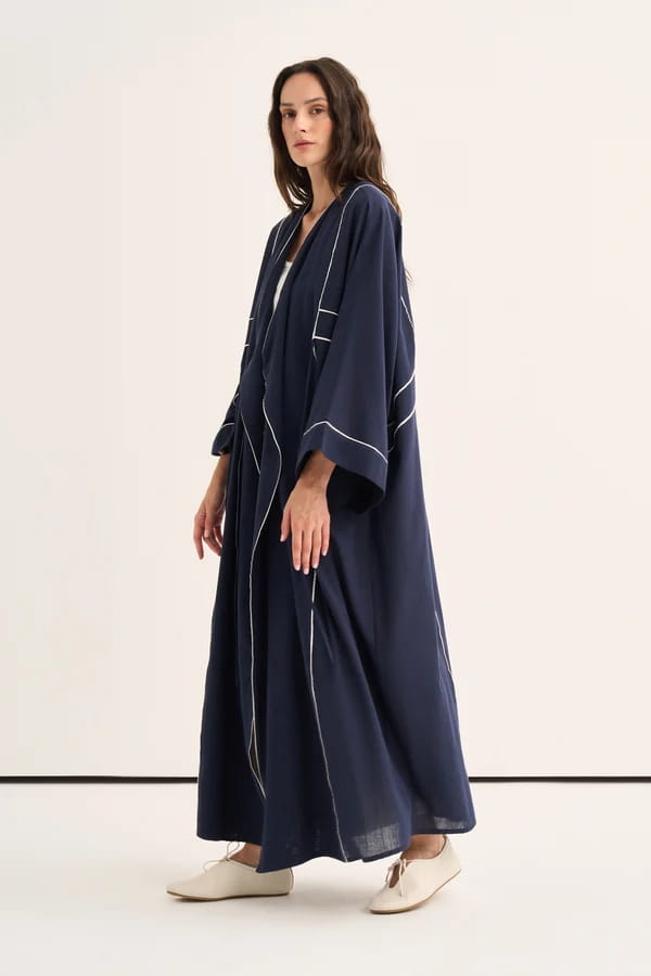 Navy Organic Cotton Abaya