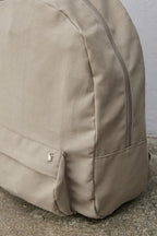 Beige basic backpack