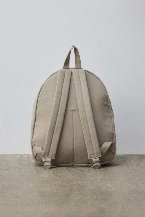 Beige basic backpack