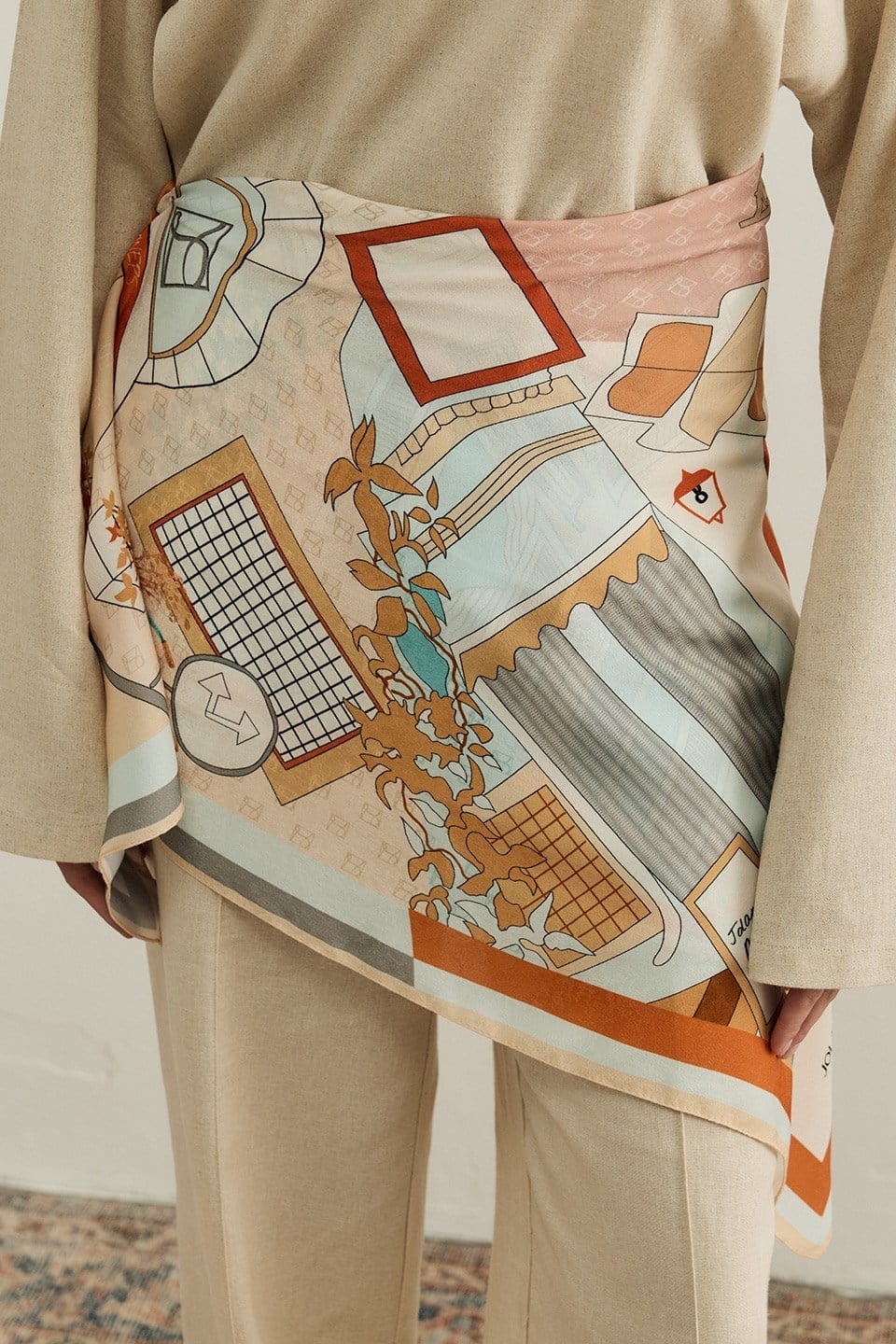 Beige Street Modal Scarf