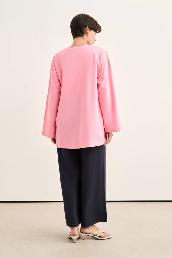 Pink Basic Sweatshirt