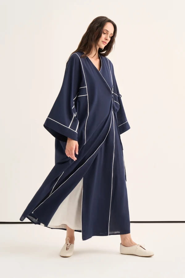 Navy Organic Cotton Abaya