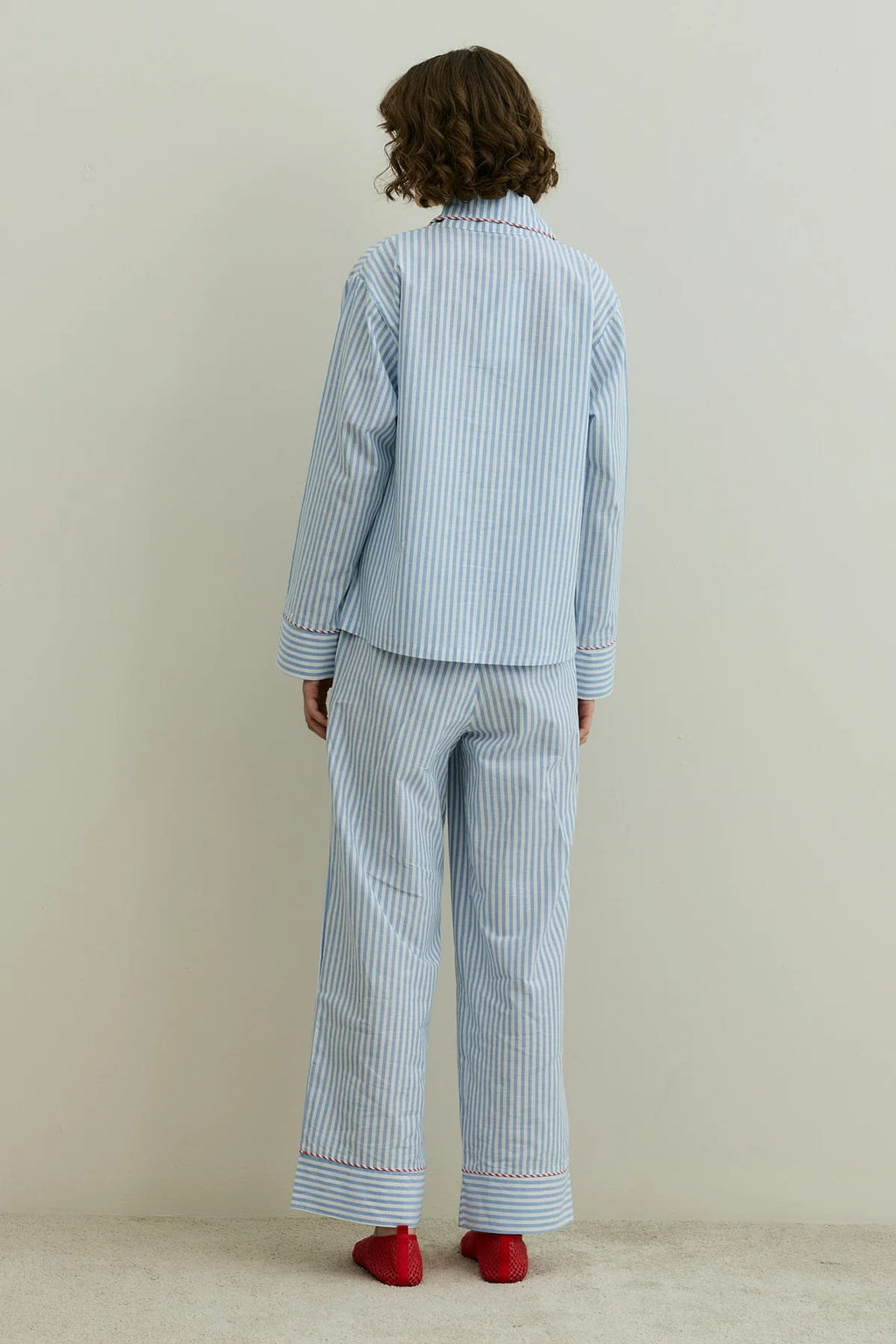 Blue Striped Pijama Suit