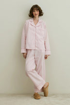 Pink Striped Pijama Suit