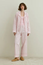 Pink Striped Pijama Suit