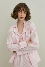 Pink Striped Pijama Suit