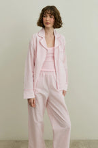 Pink Striped Pijama Suit