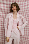 Pink Striped Pijama Suit