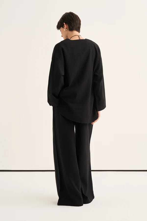 Black Organic Cotton Suit