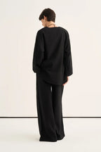 Black Organic Cotton Suit