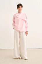 Pink Organic Cotton Belted Blouse