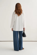 Ecru Basic Sweatshirt