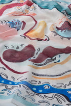 Abstract Cotton Foulard