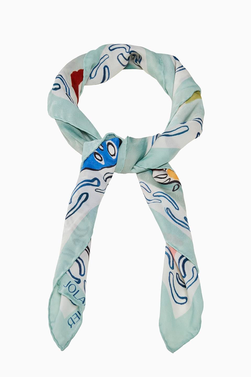 Abstract Cotton Foulard