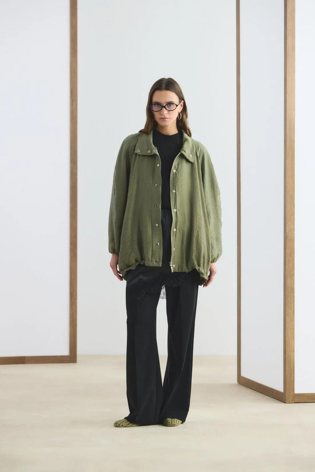 Olive Bomber Jacket