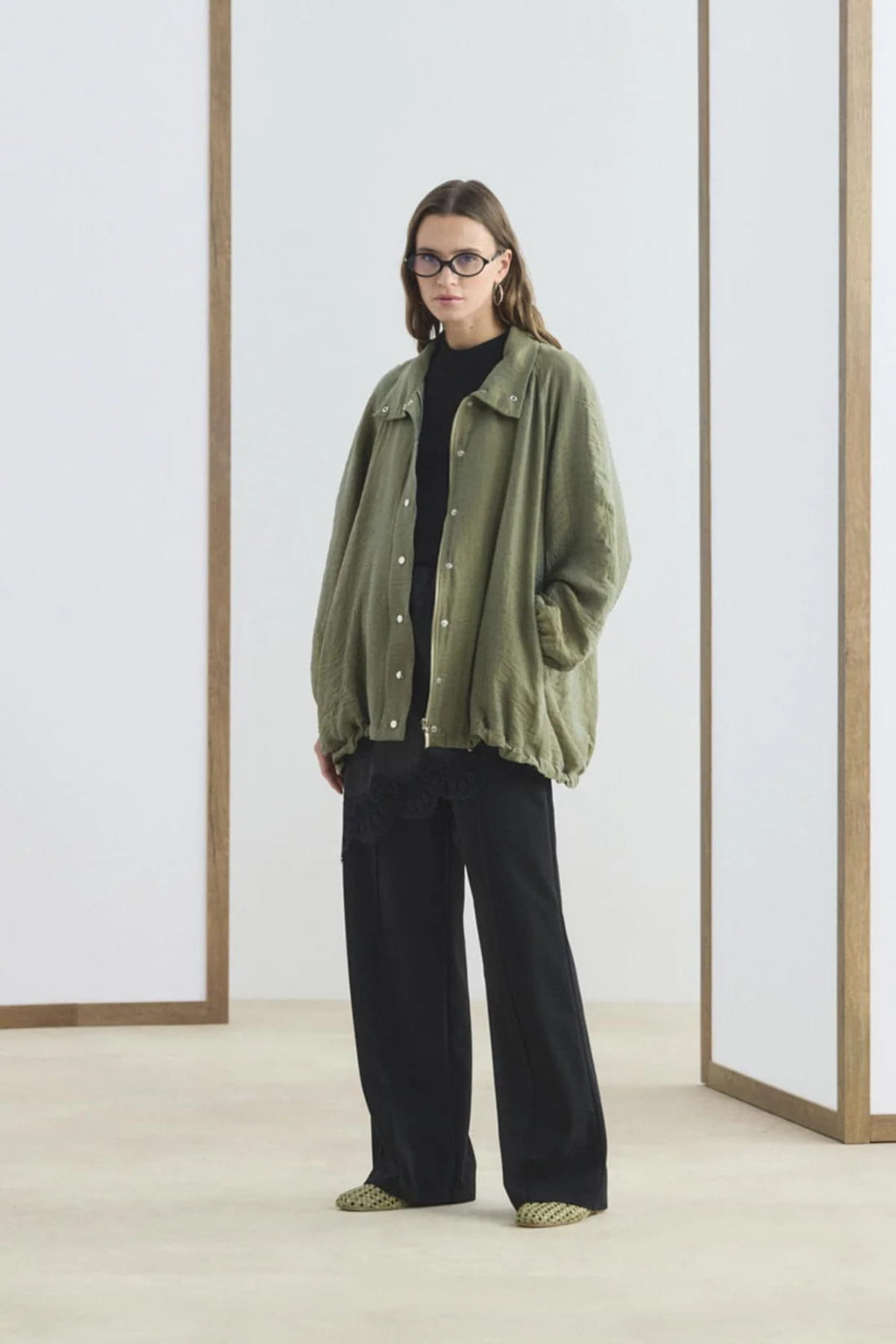 Olive Bomber Jacket