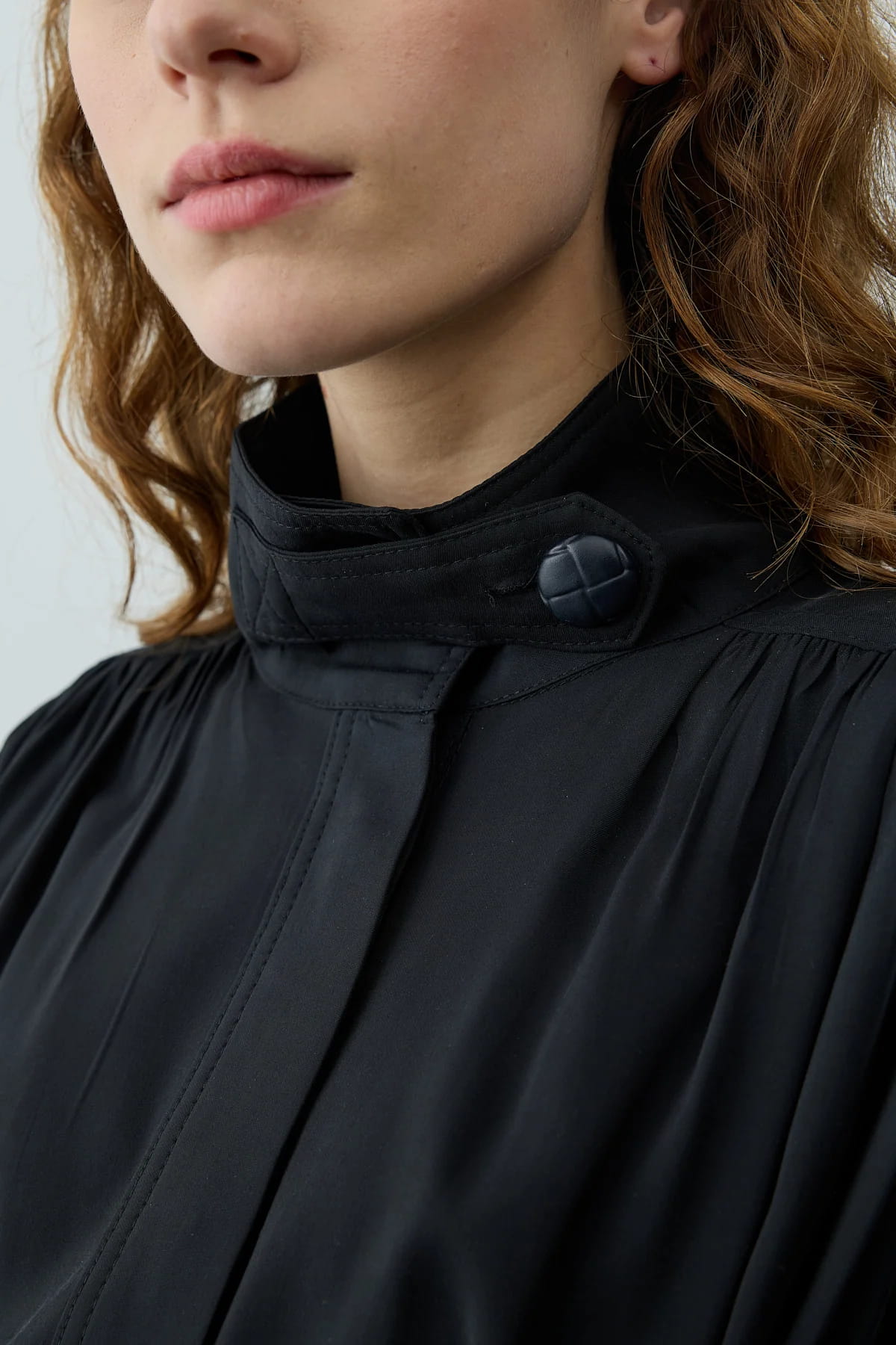 Black High Neck Suit