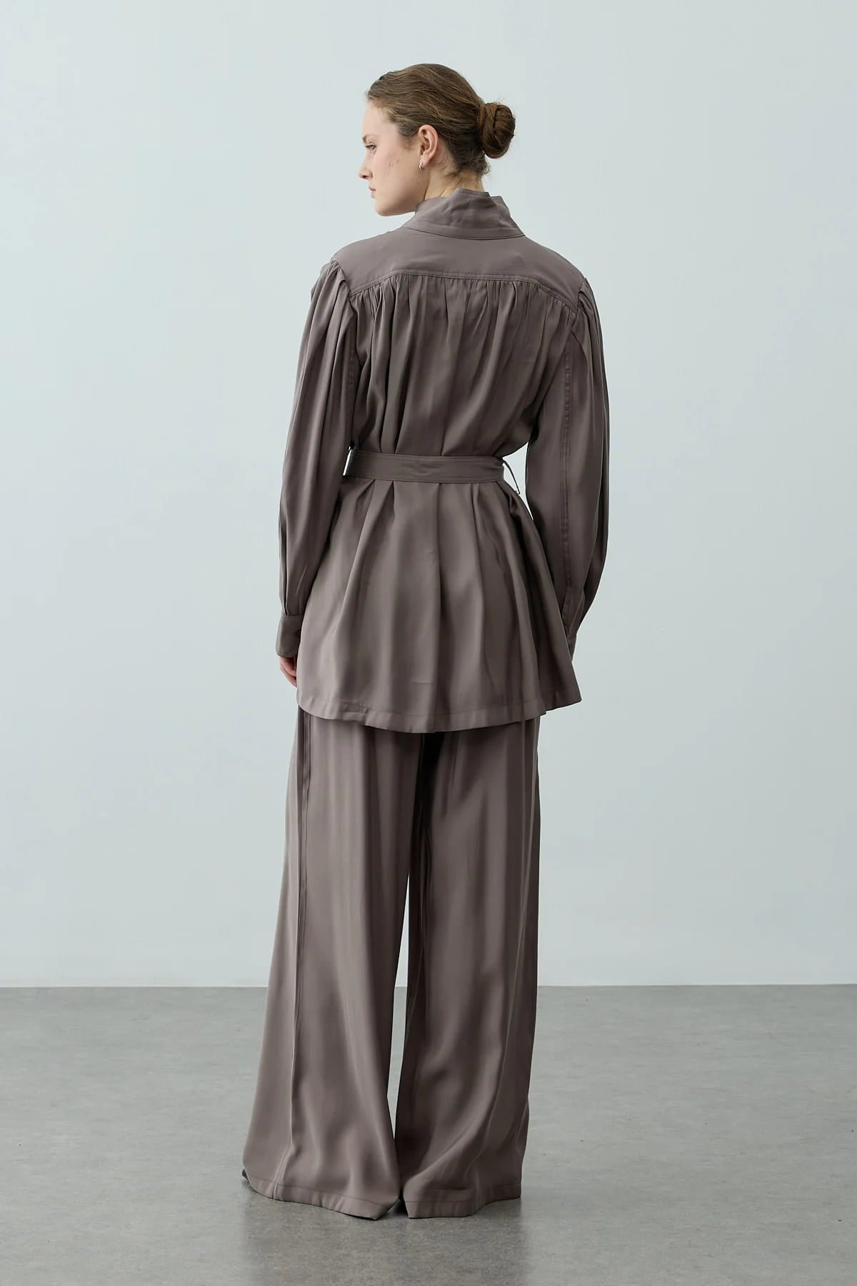 Mink High Neck Suit