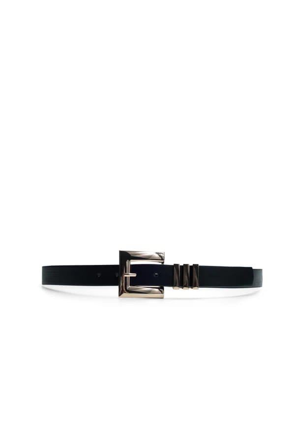 Black Gold Buckle Belt