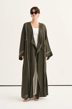 Khaki Organic Cotton Abaya