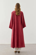 Red Wide Brim Kimono
