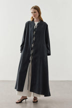 Black Wide Brim Kimono
