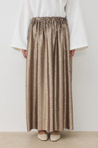 Sequined straight skirt mink