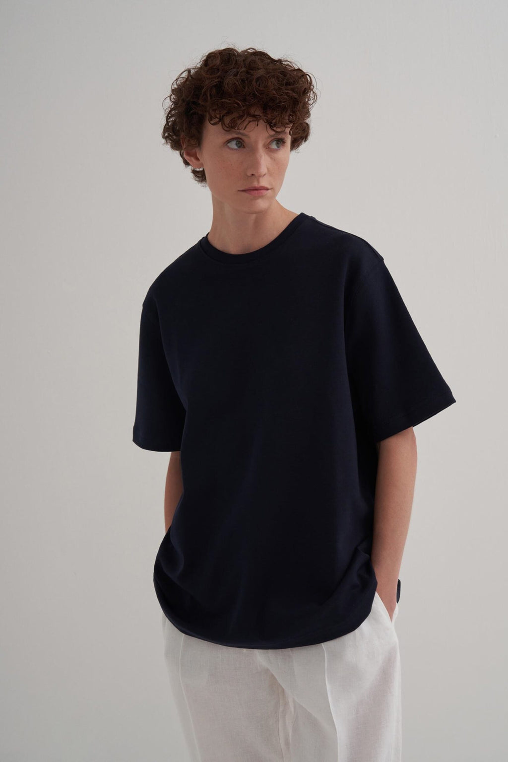 Basic t-shirt navy blue