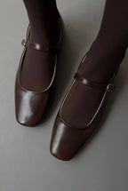 Burgundy ballerina flats