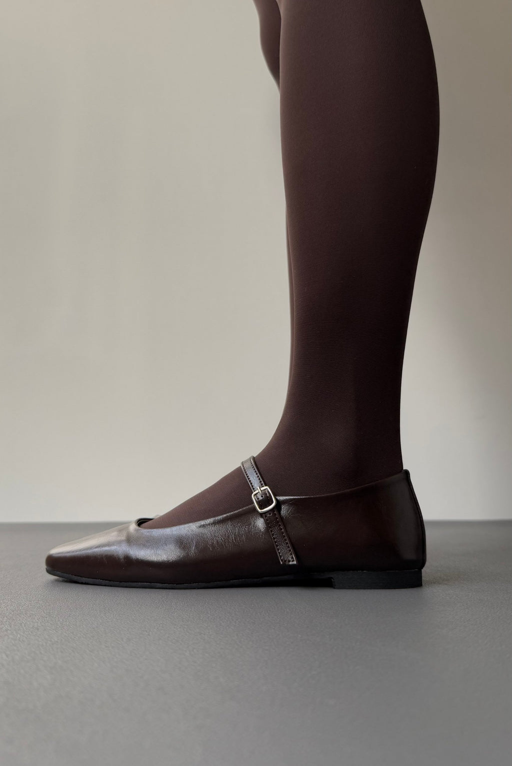 Burgundy ballerina flats