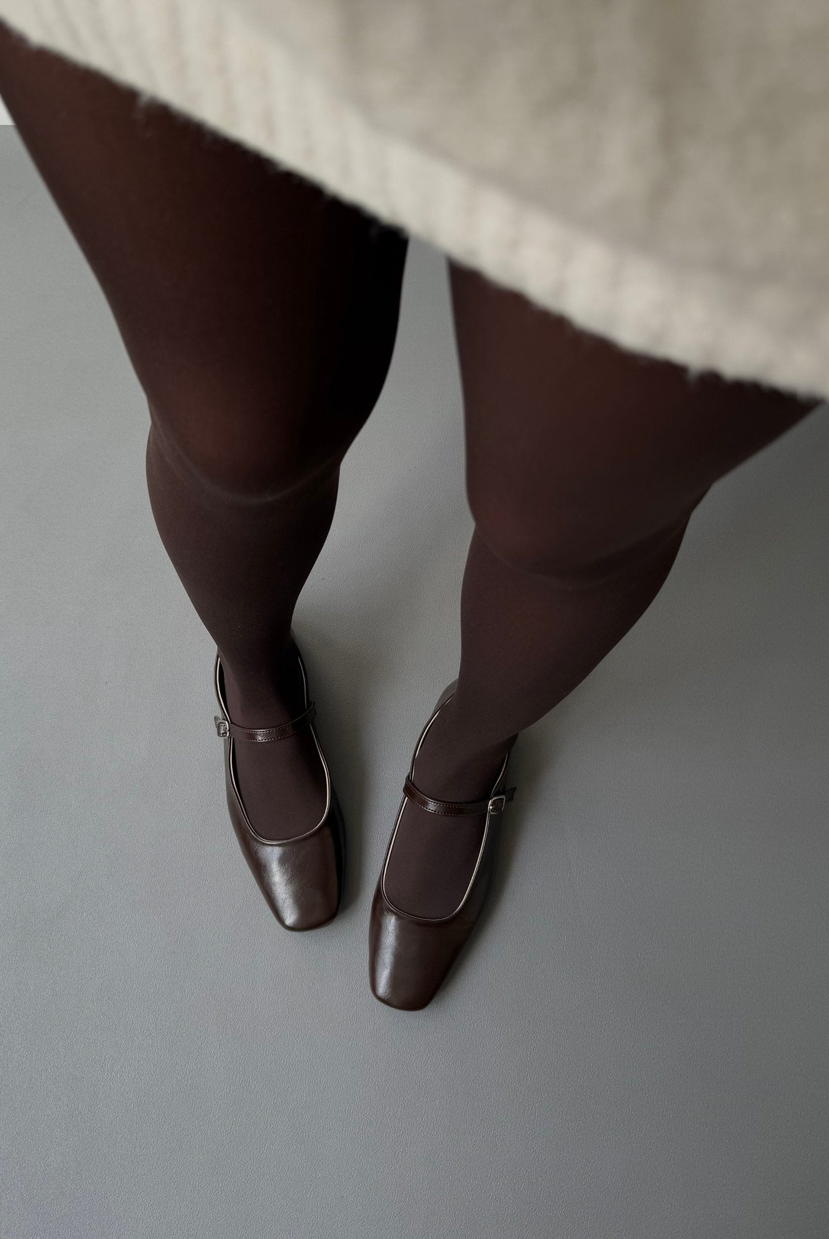 Burgundy ballerina flats